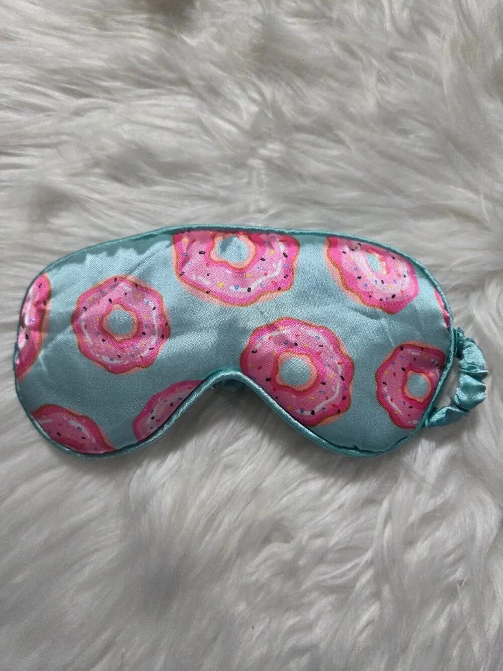 Donut Design Sleep Mask/Pouch & Scrunchie Set